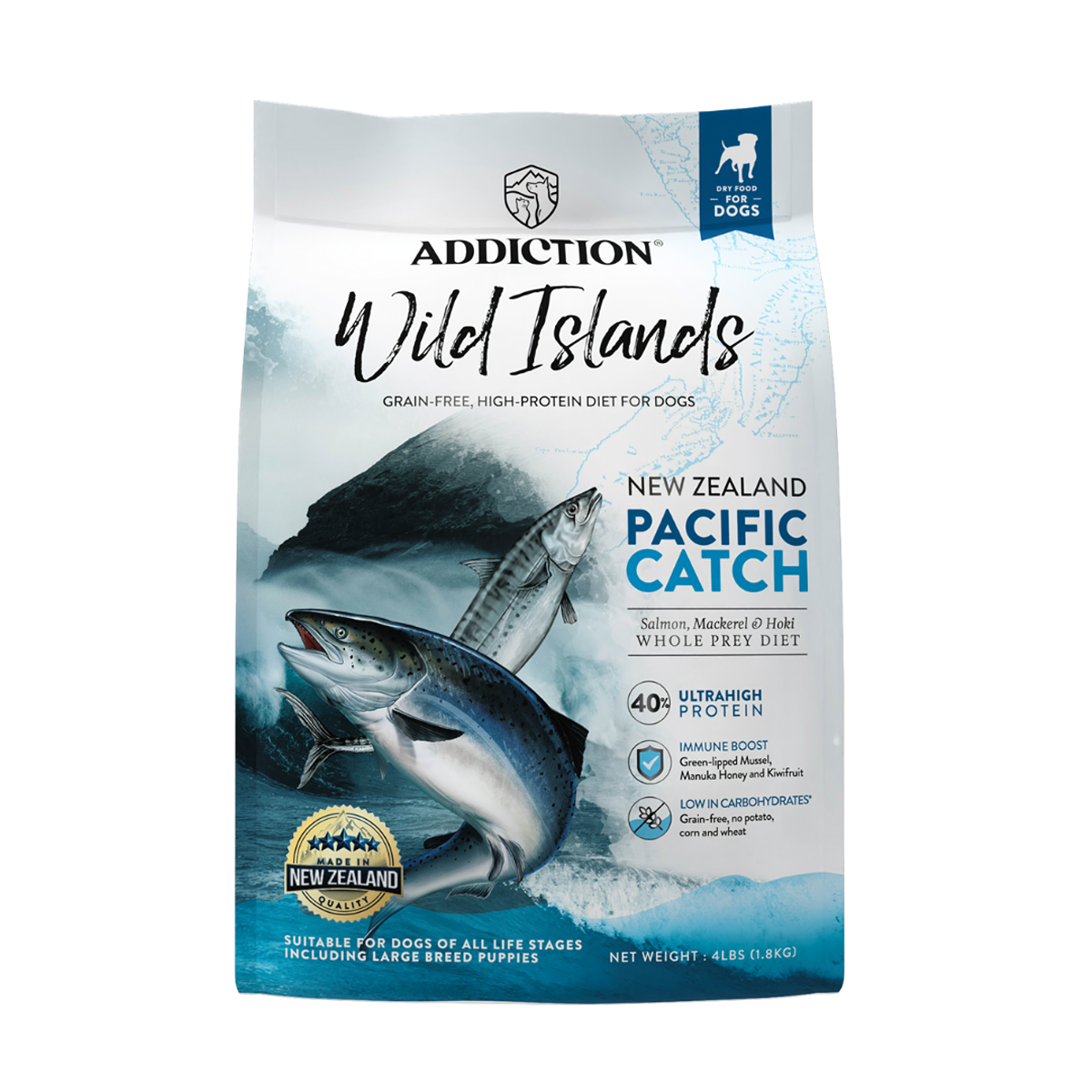 Addiction Wild Islands NZ Pacific Catch Dry Dog Food
