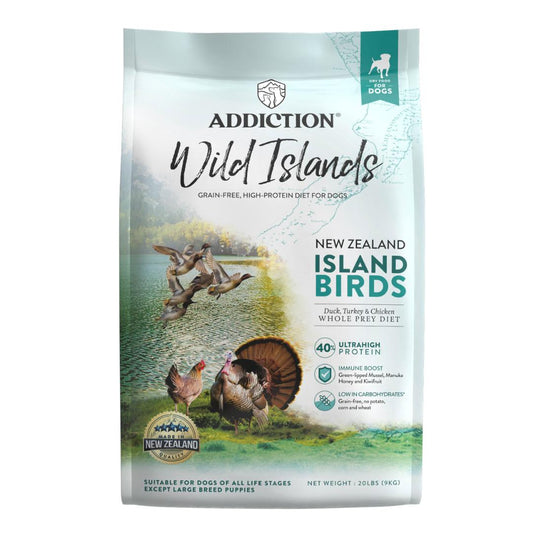 Addiction Wild Islands NZ Island Birds Dry Dog Food