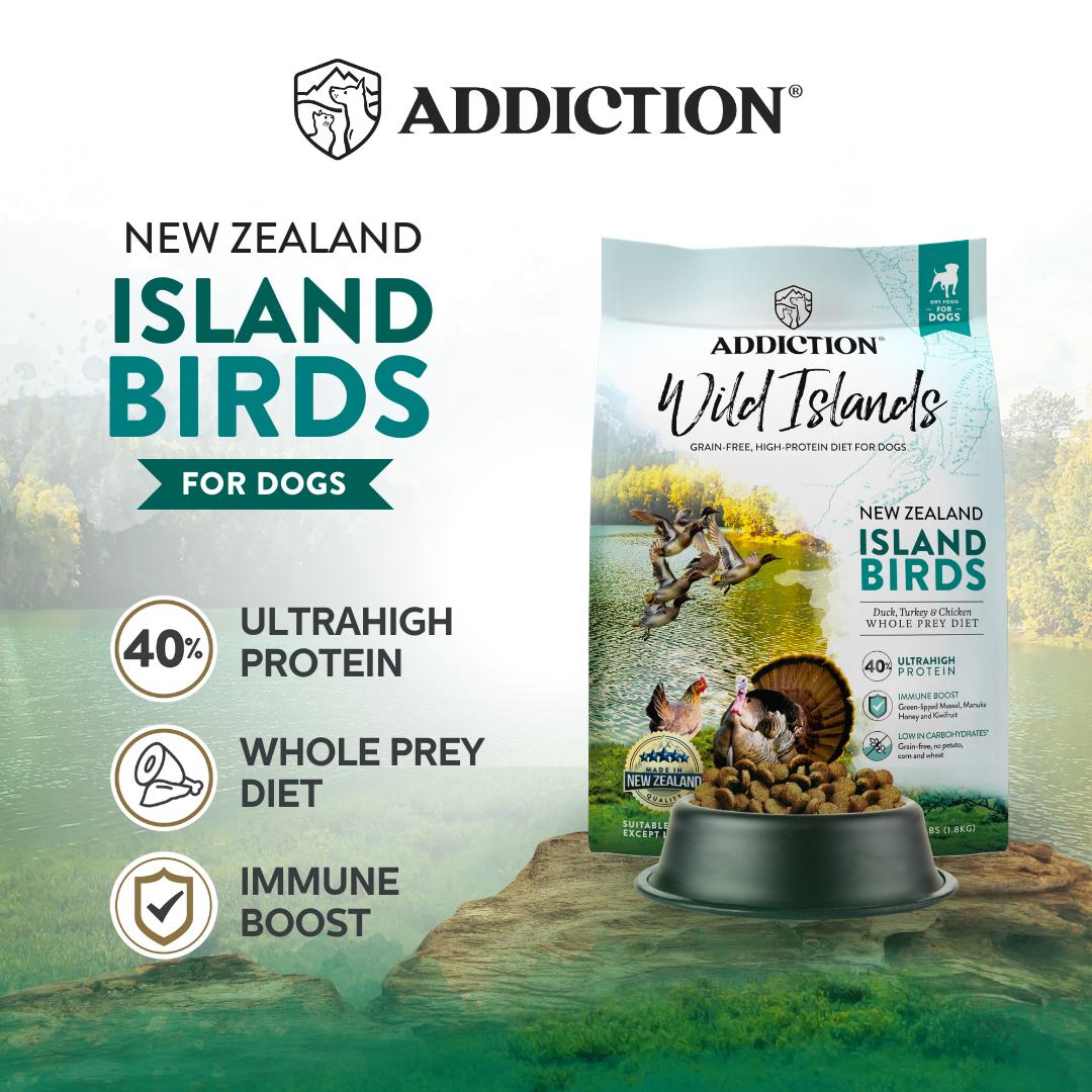 Addiction Wild Islands NZ Island Birds Dry Dog Food