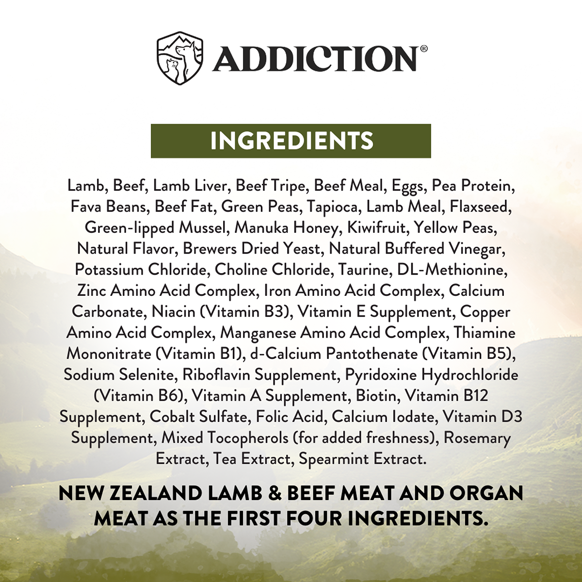 Addiction Wild Islands Highland Meats High Protein Dry Dog Food
