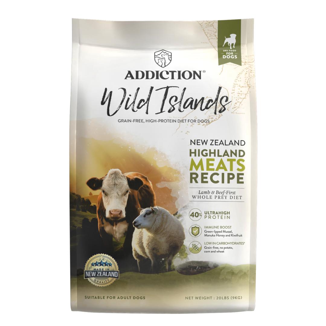Addiction Wild Islands Highland Meats High Protein Dry Dog Food