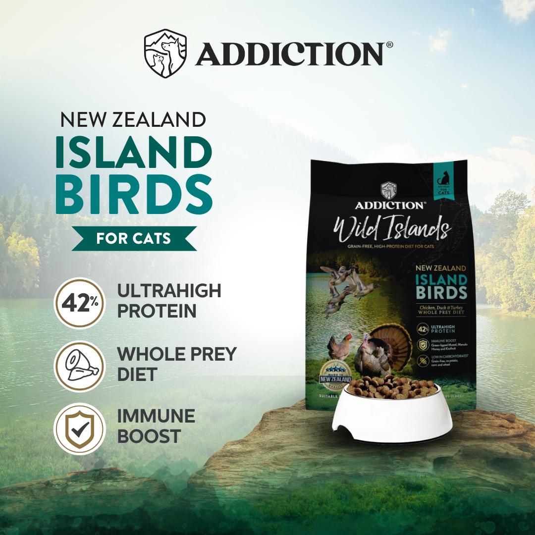 Addiction Wild Islands NZ Island Birds Dry Cat Food