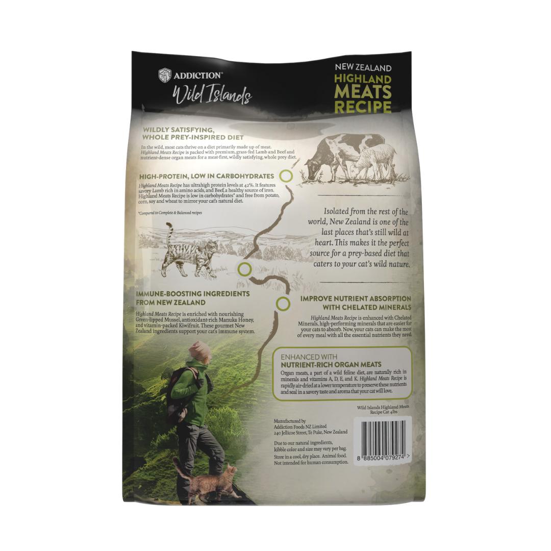 Addiction Wild Islands Highland Meats High Protein Dry Cat Food