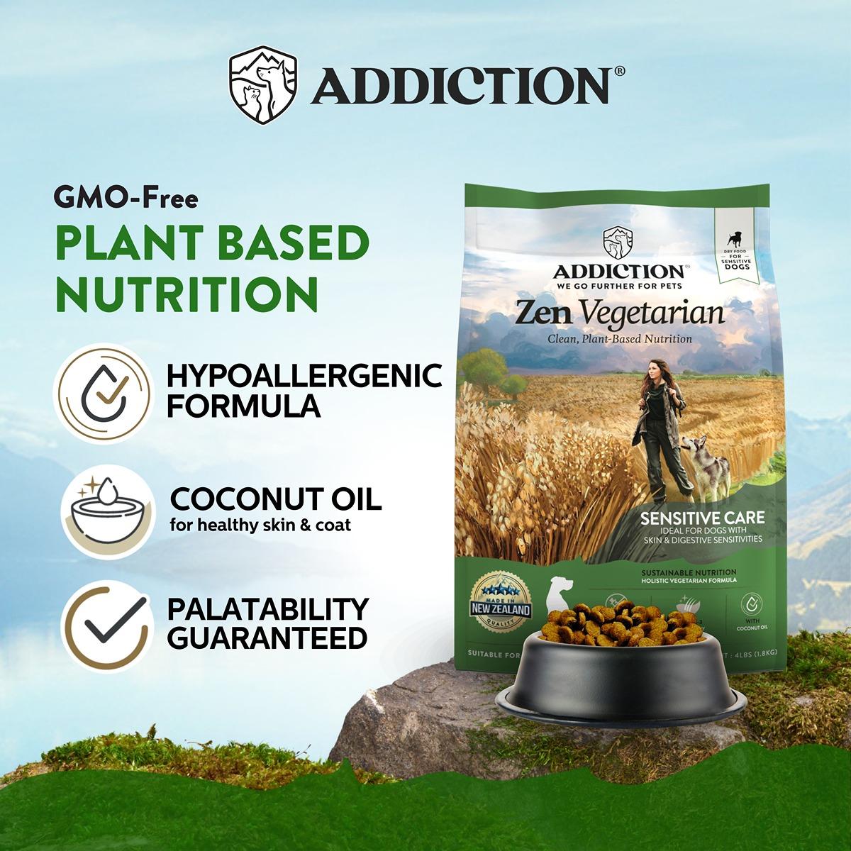 Addiction Zen Vegetarian Vegan Dry Dog Food