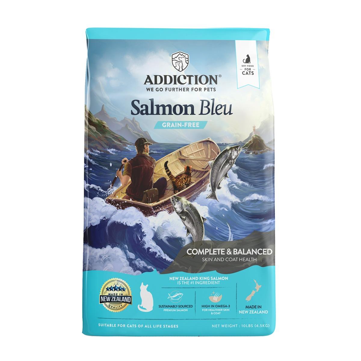 Addiction Salmon Bleu Skin & Coat Dry Cat Food