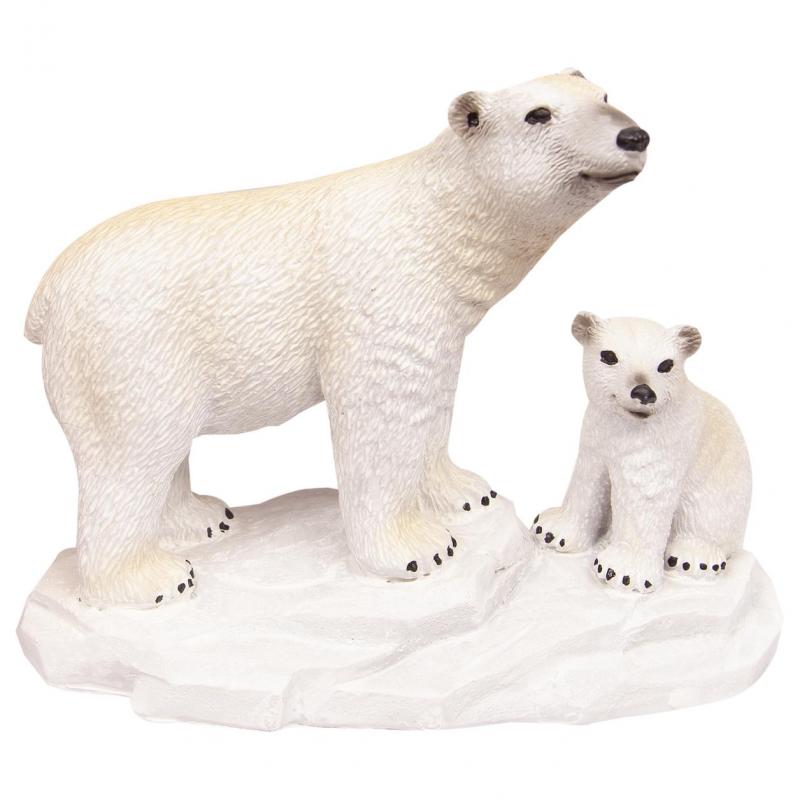 Aquaone Polar Bear with Baby Ornament