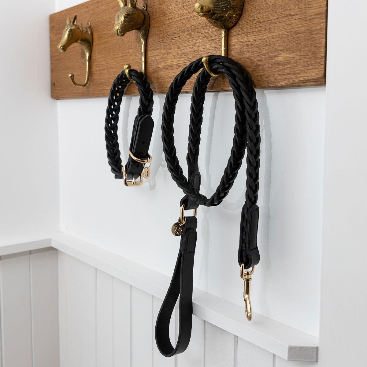 Buddy & Belle Braided Leather Dog Collar