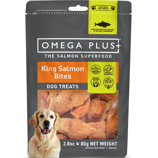Omega Plus King Salmon Bites Dog Treat