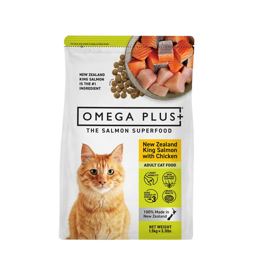 Omega Plus King Salmon with Chicken Dry Cat Food