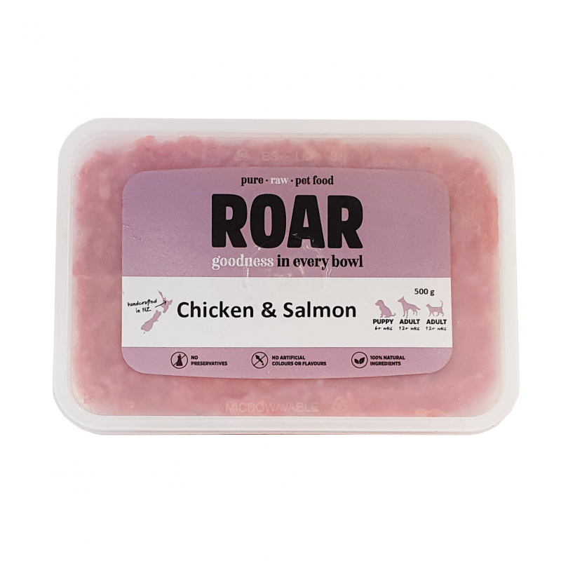 ROAR Frozen Gourmet Chicken & Salmon Dog Food