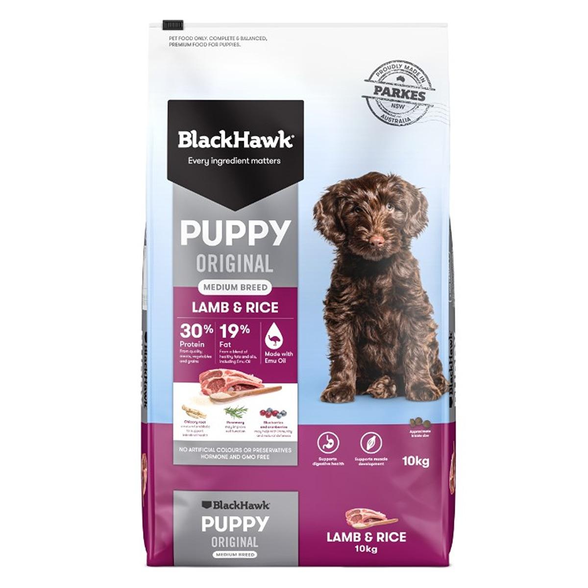 Black Hawk Puppy Medium Breed Lamb & Rice Dry Dog Food