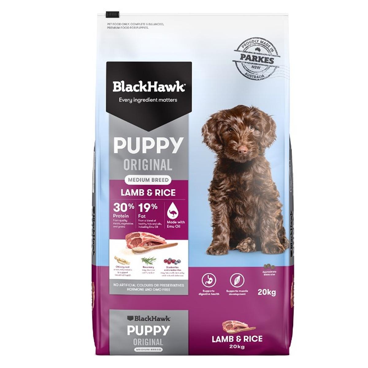 Black Hawk Puppy Medium Breed Lamb & Rice Dry Dog Food
