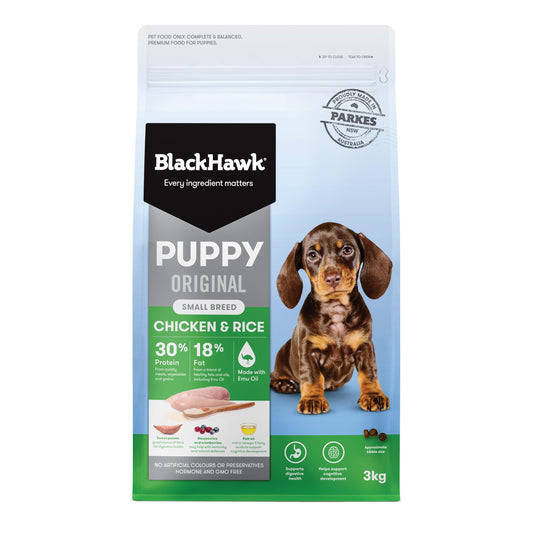 Black Hawk Puppy Small Breed Chicken & Rice Dry Dog Food