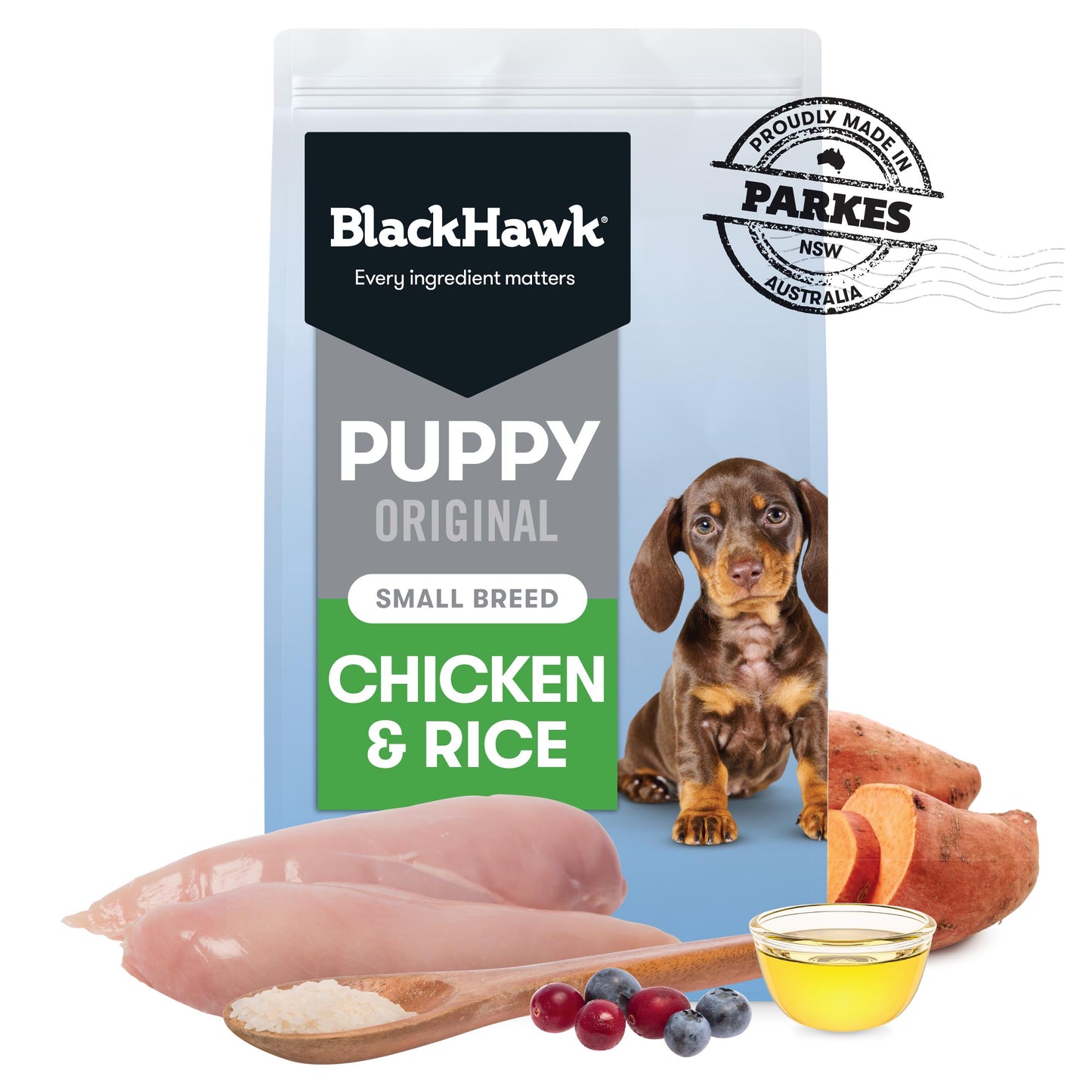 Black Hawk Puppy Small Breed Chicken & Rice Dry Dog Food