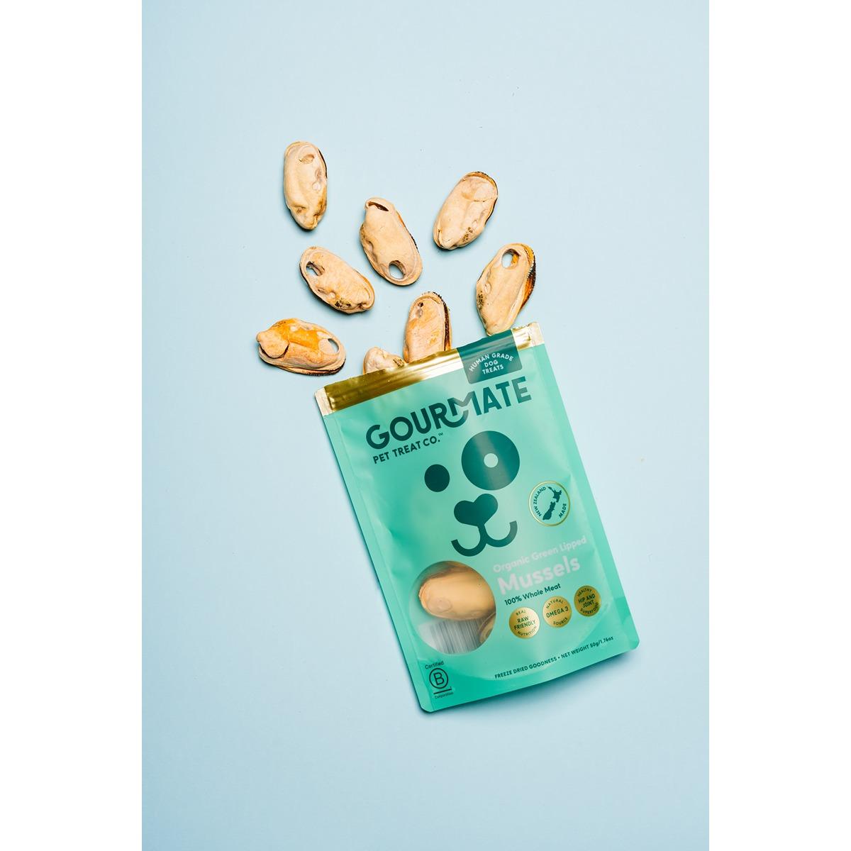 Gourmate Freeze-Dried Green Lipped Mussels Dog Treats