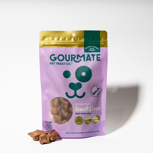 Gourmate Grass Fed Freeze-Dried Beef Liver Dog Treats