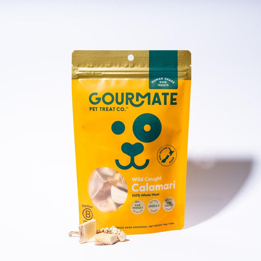 Gourmate Wild Caught Freeze-Dried Calamari Dog Treats