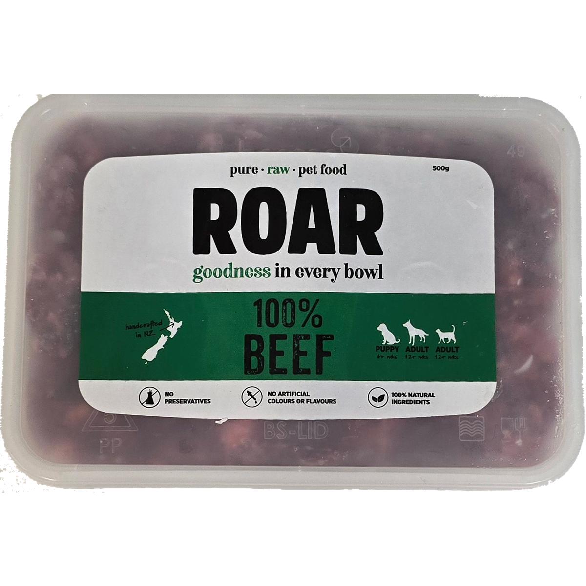 ROAR Frozen Beef Dog Food