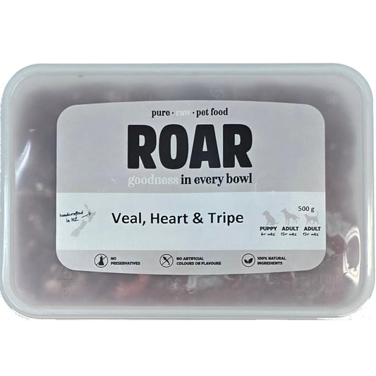 ROAR Frozen Veal Tripe & Heart Dog Food
