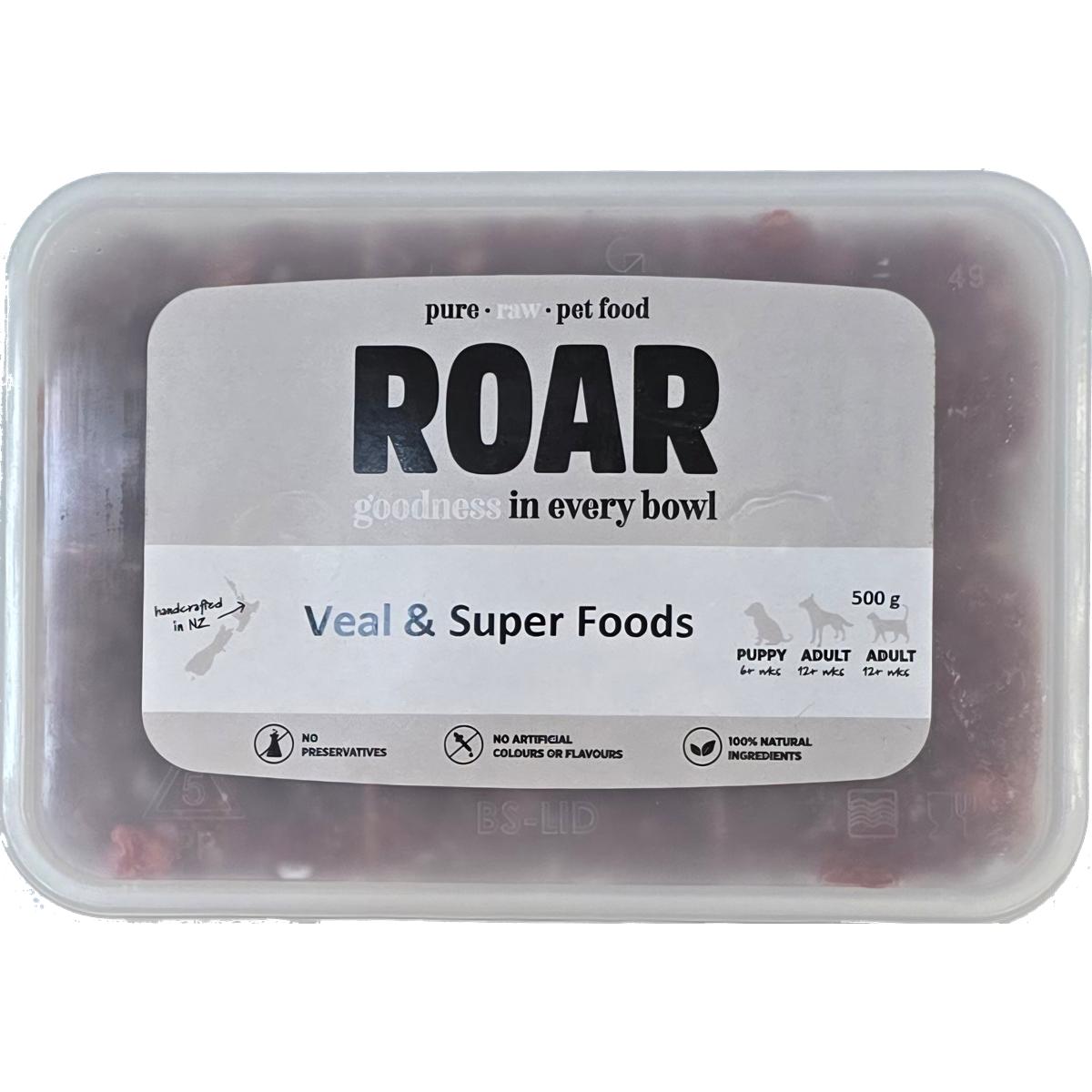 ROAR Frozen Veal & Superfoods Dog Food