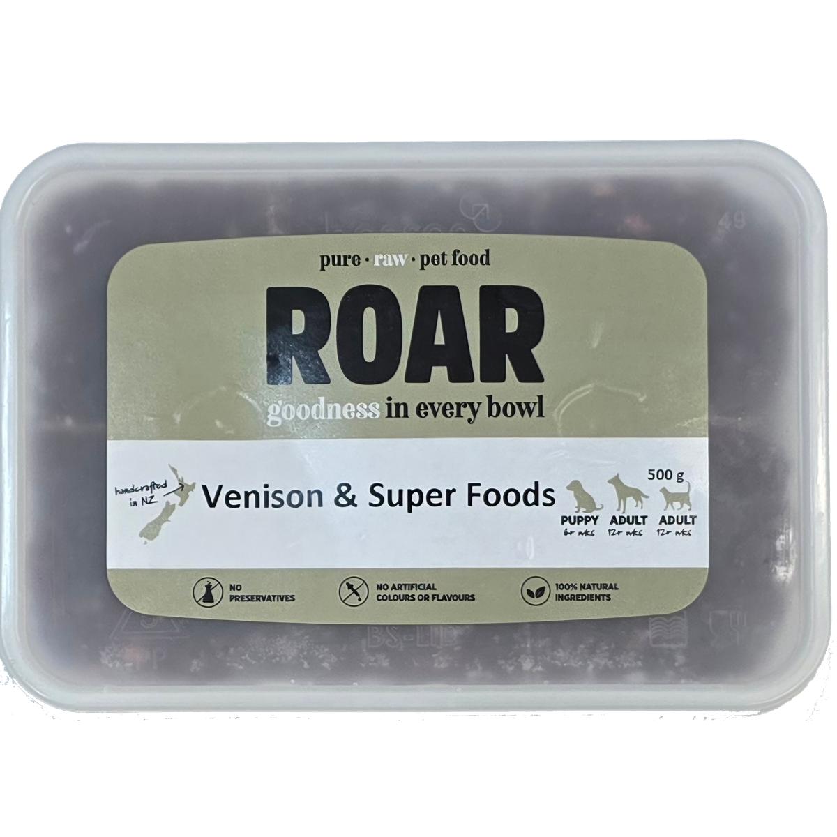ROAR Frozen Venison & Superfoods Dog Food