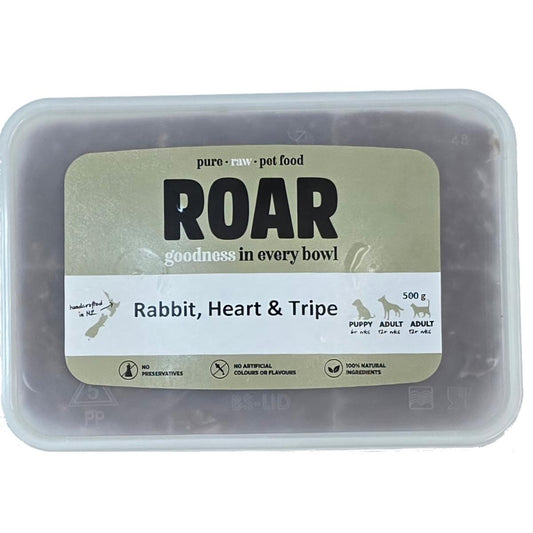ROAR Frozen Rabbit, Tripe & Heart Dog Food