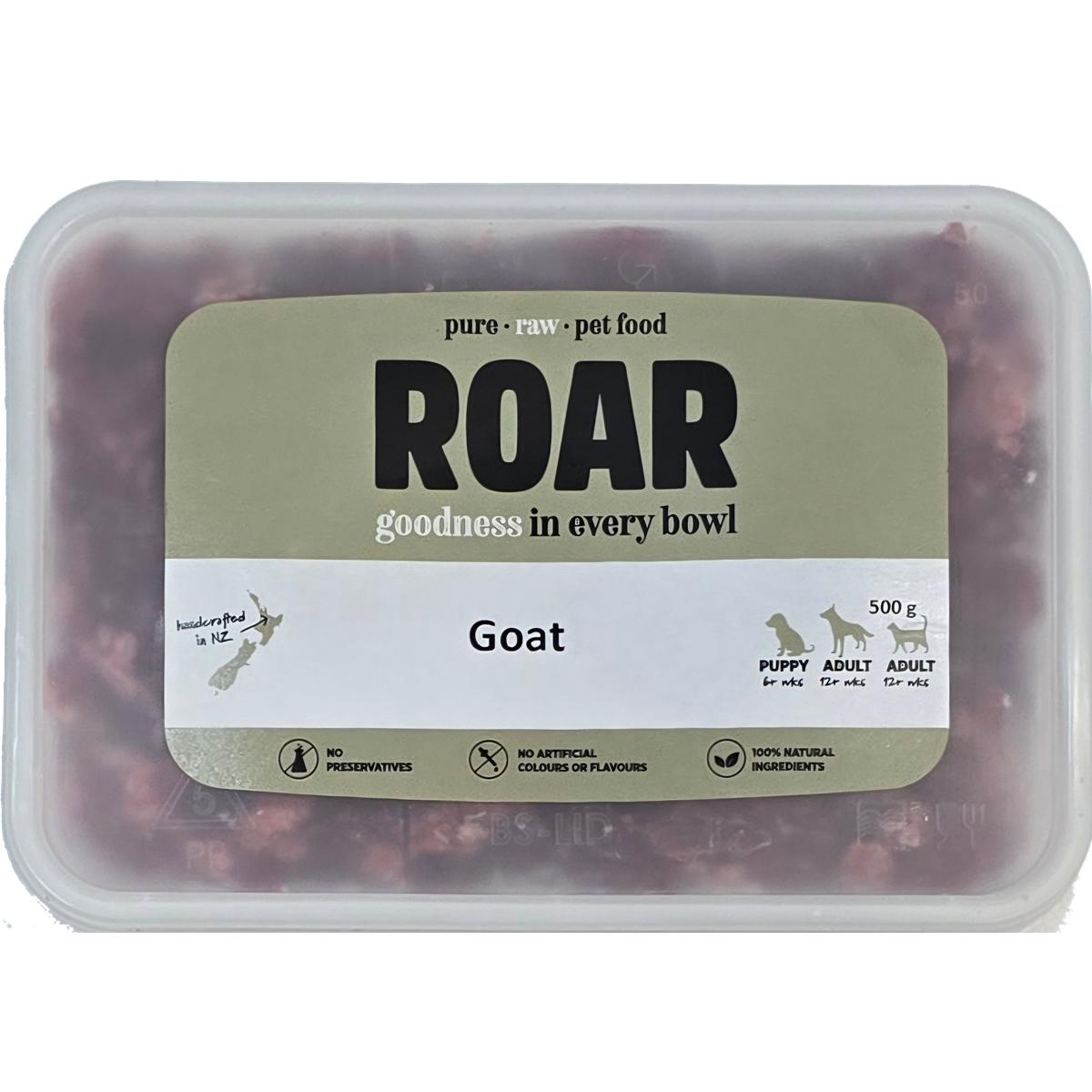 ROAR Frozen Goat Dog Food