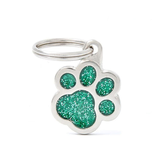 My Family Tag Shine Glitter Paw
