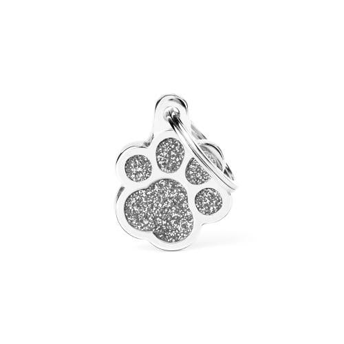 My Family Shine Glitter Paw Pet ID Tag