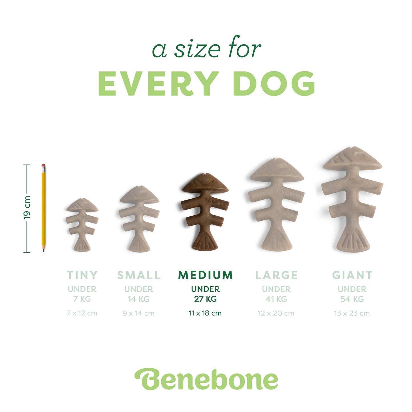 Benebone Fishbone Dog Chew Toy
