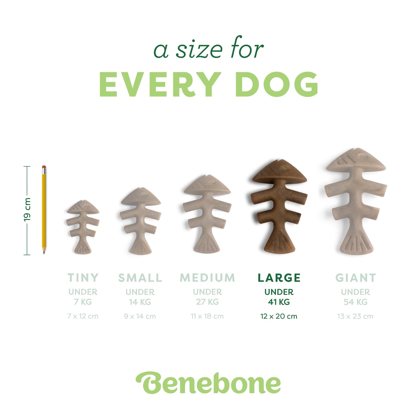 Benebone Fishbone Dog Chew Toy