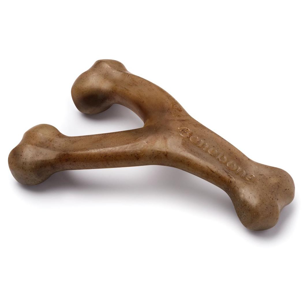 Benebone Bacon Wishbone Dog Chew Toy