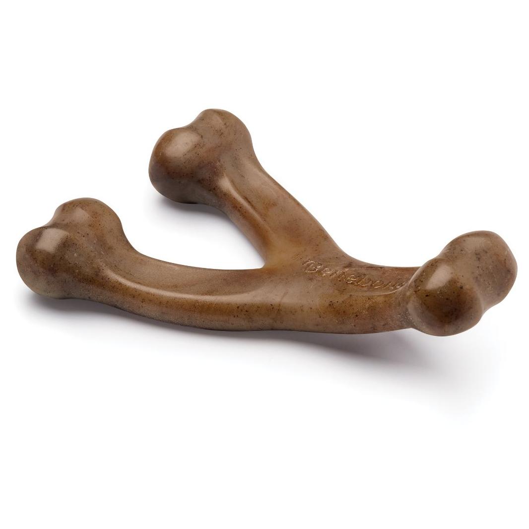 Benebone Bacon Wishbone Dog Chew Toy