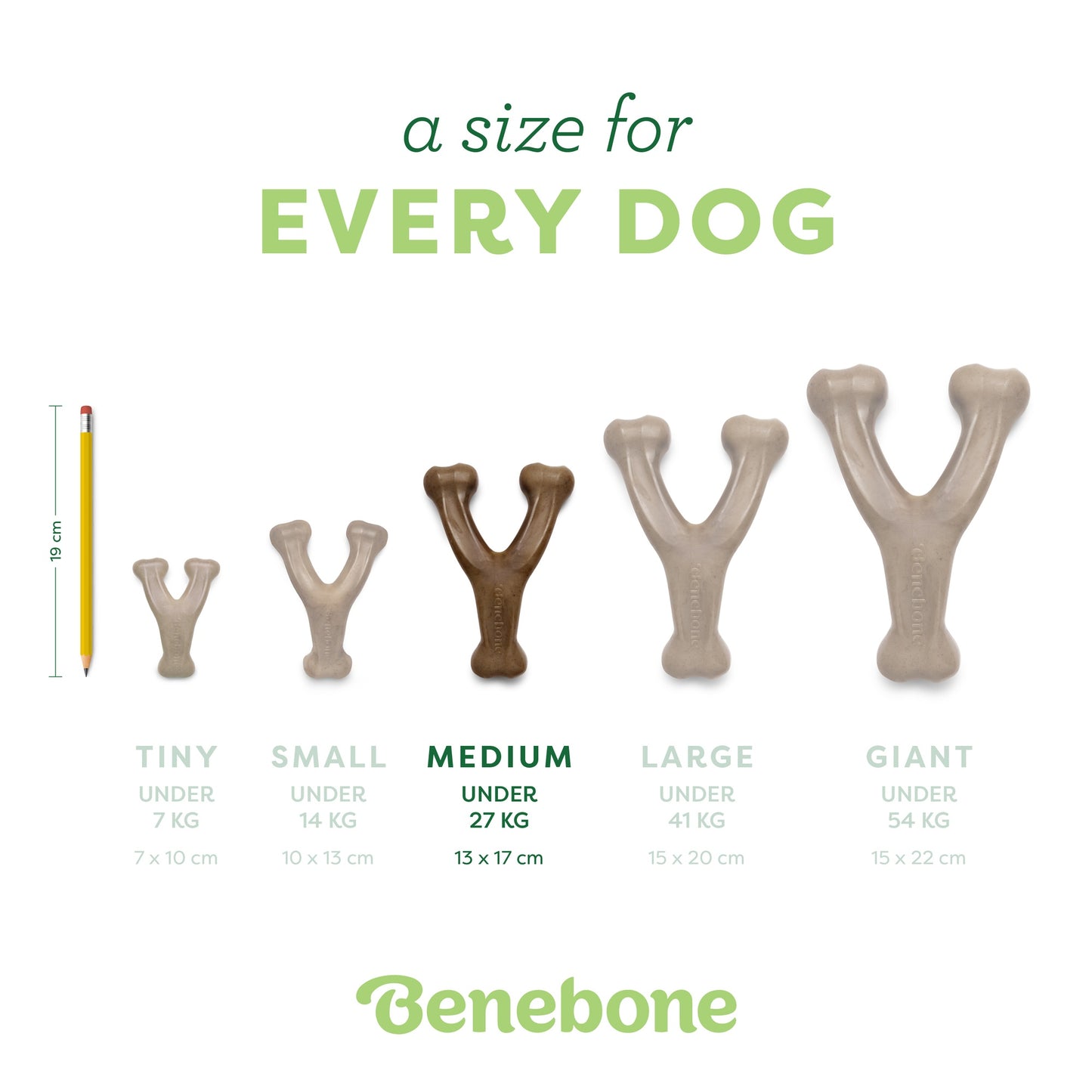 Benebone Bacon Wishbone Dog Chew Toy