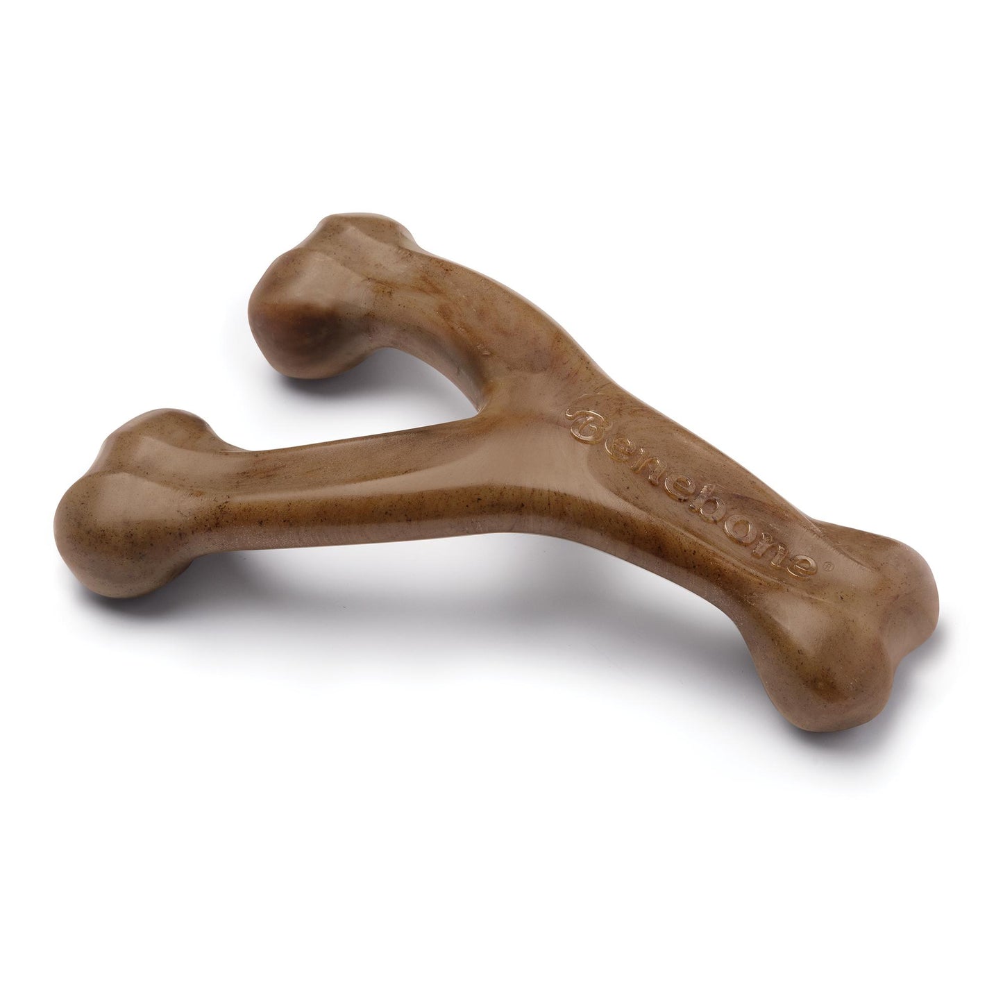 Benebone Bacon Wishbone Dog Chew Toy