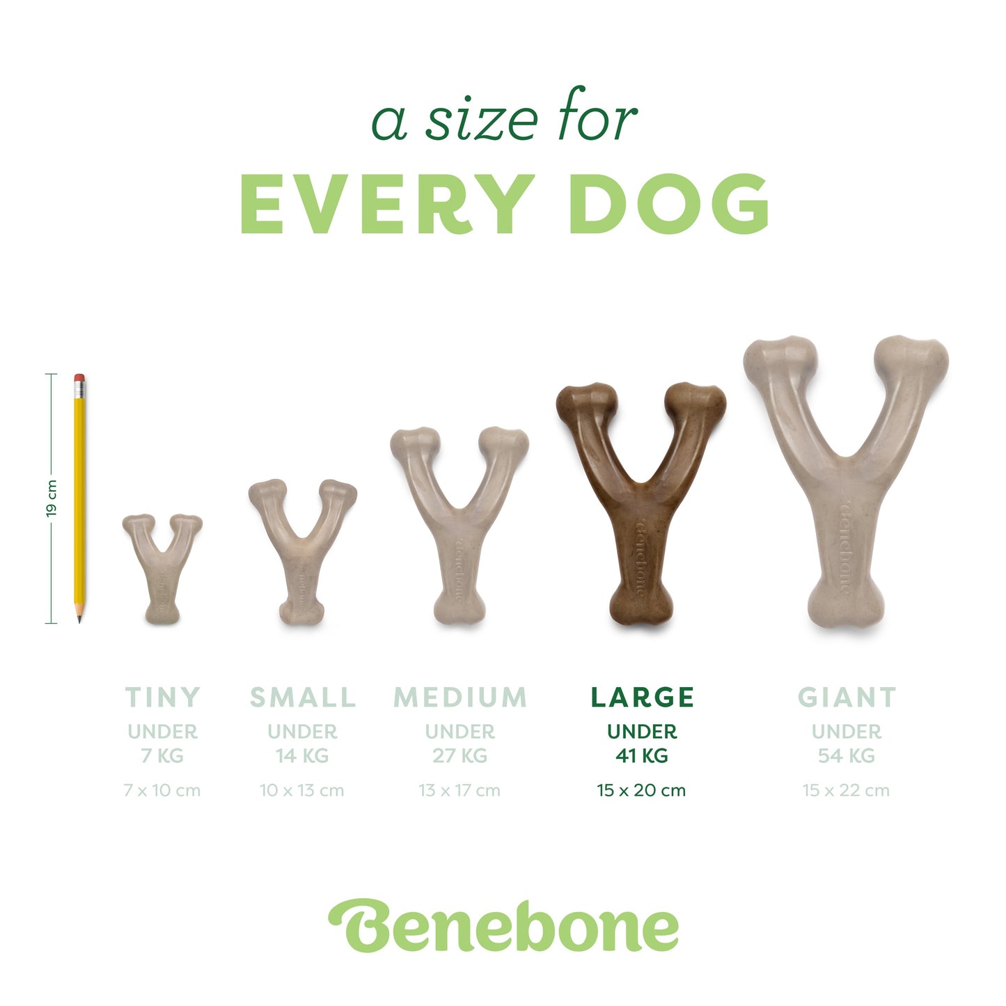 Benebone Bacon Wishbone Dog Chew Toy