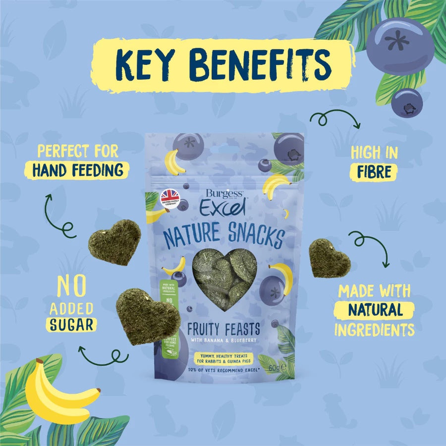 Burgess Fruity Feasts Small Animal Treats