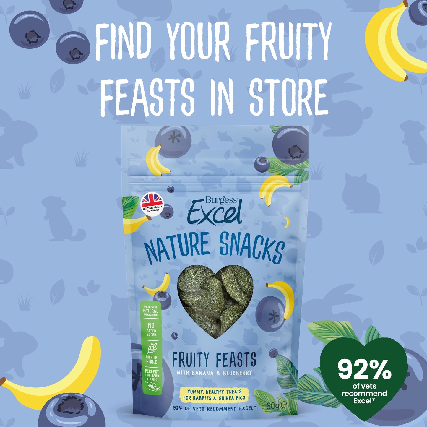 Burgess Fruity Feasts Small Animal Treats
