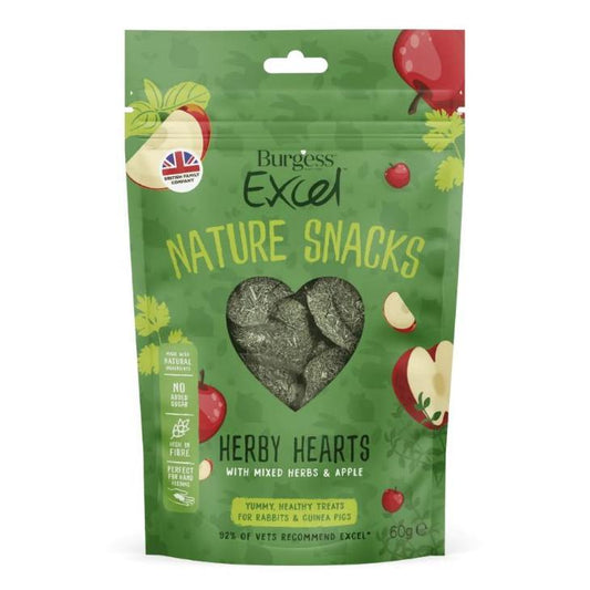 Burgess Herby Hearts Small Animal Treats