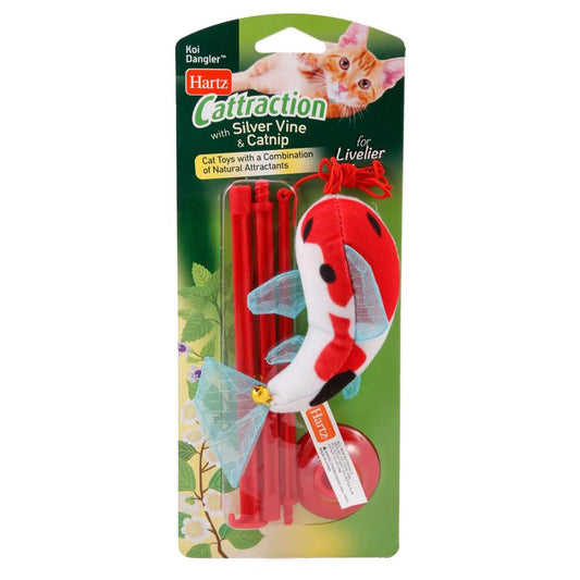 Hartz Cattraction with Silver Vine & Catnip Koi Dangler