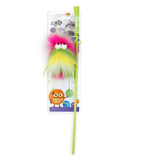 AFP Fluffer Catnip Squeak Cat Wand