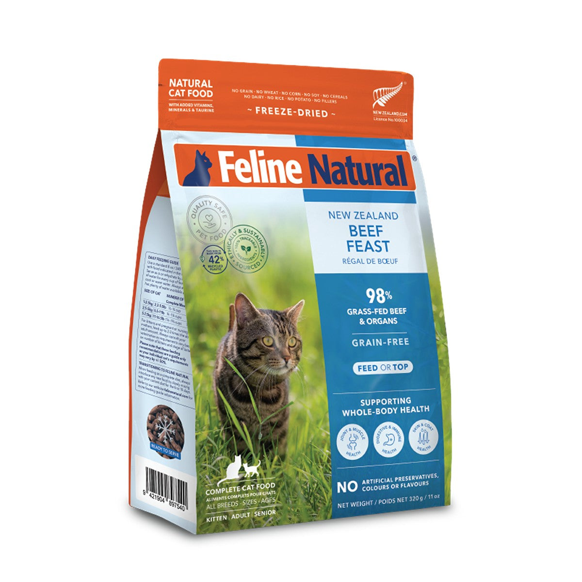 Feline Natural Freeze-Dried NZ Beef Feast Cat Food