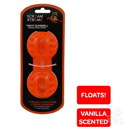 Scream Xtreme Treat Dumbbell Toy