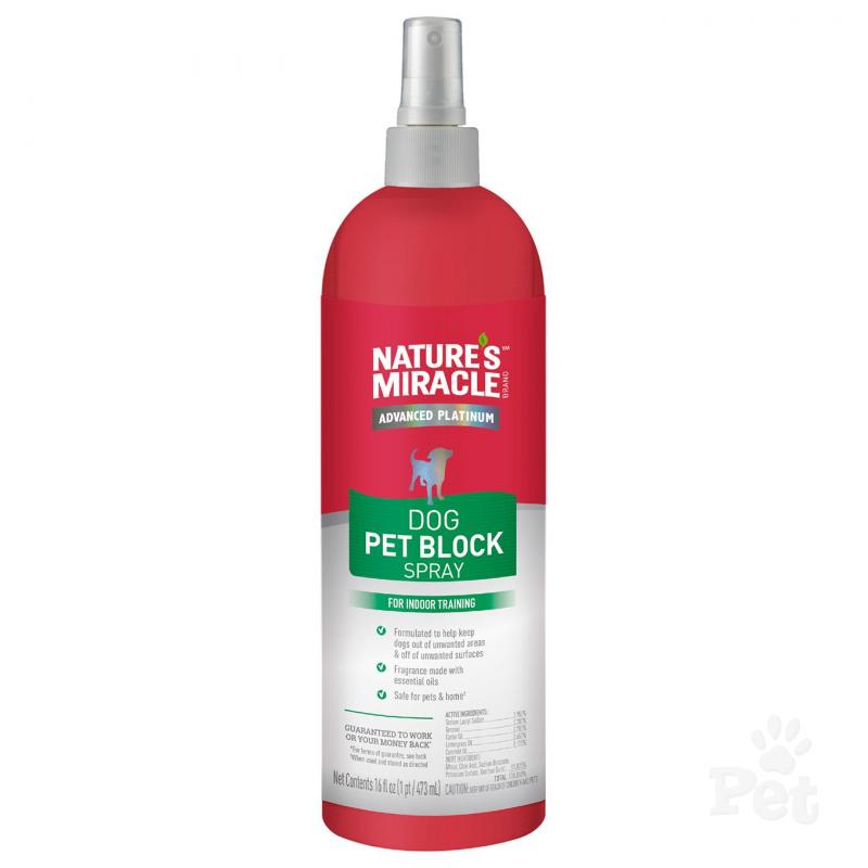 Natures Miracle Pet Block Spray for Dogs