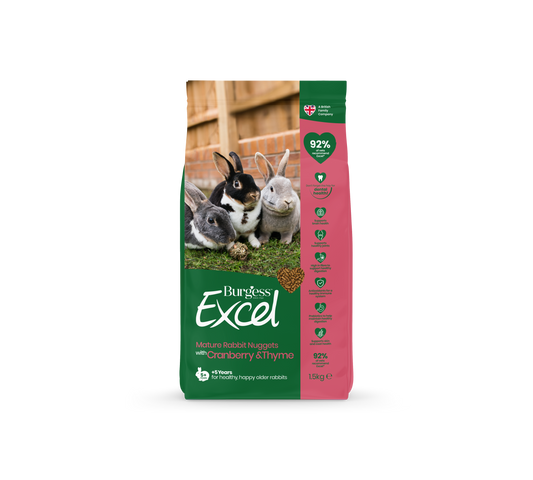 Burgess Excel Mature Rabbit Nuggets