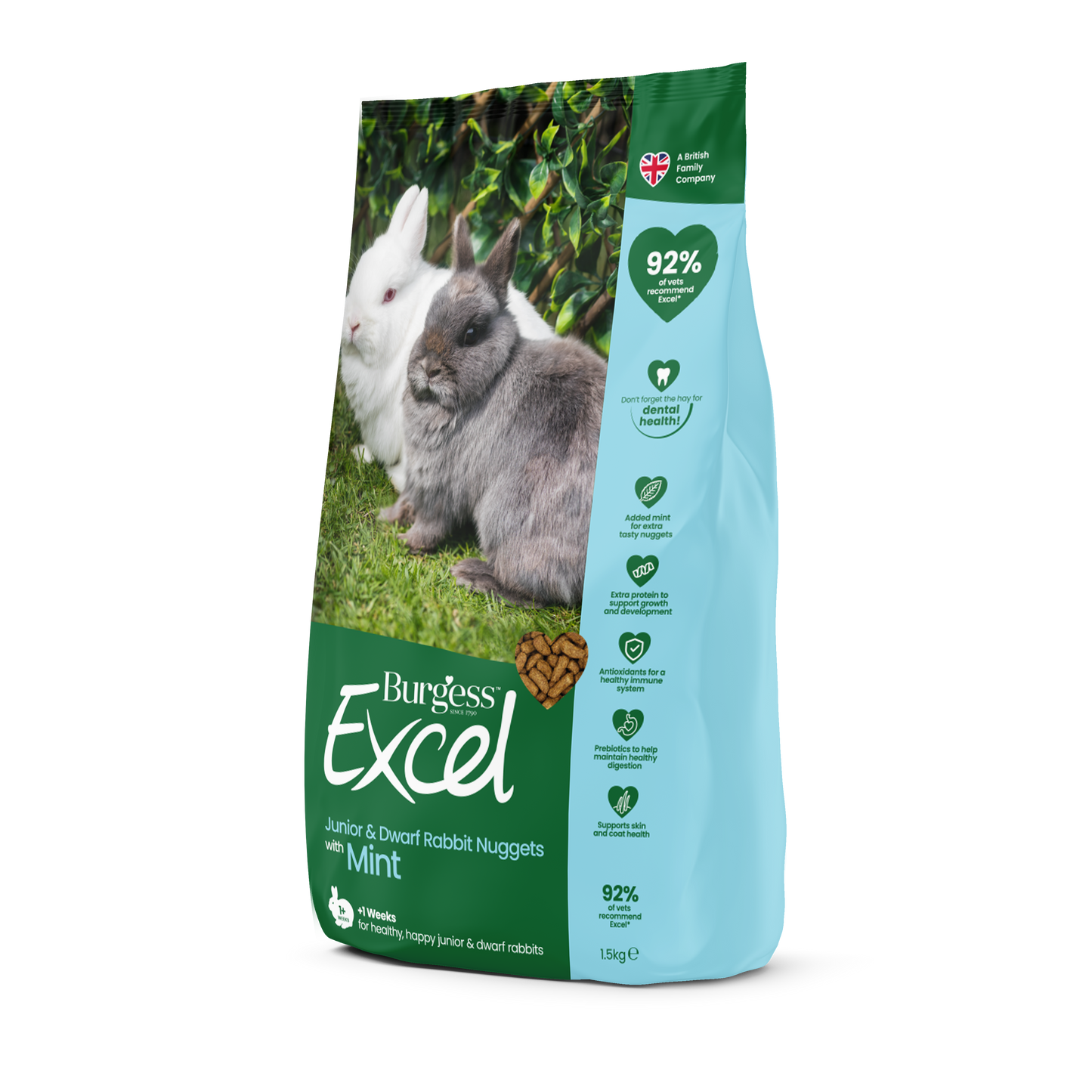 Burgess Excel Junior & Dwarf Rabbit Nuggets