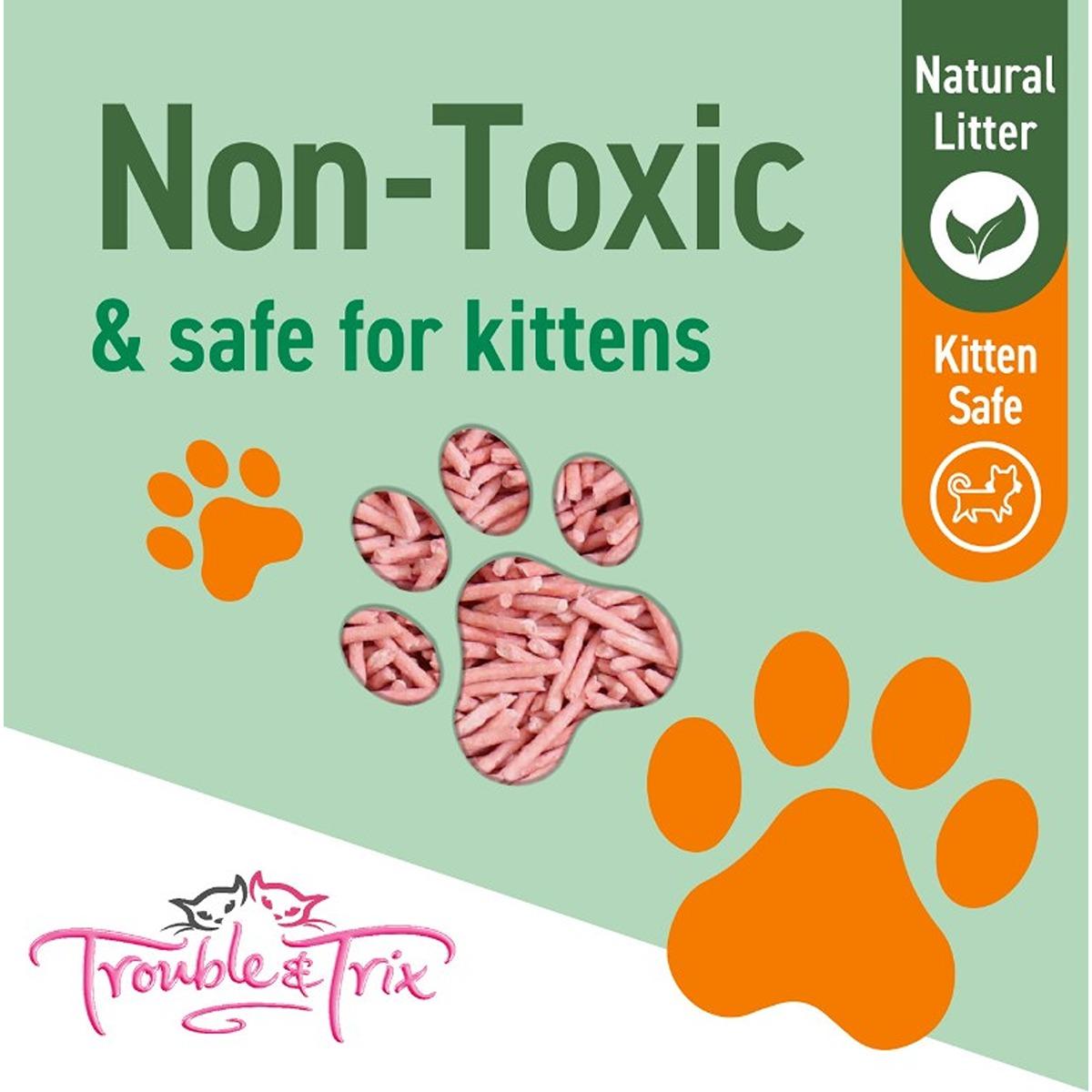 Trouble & Trix Natural Cherry Blossom Clumping Cat Litter