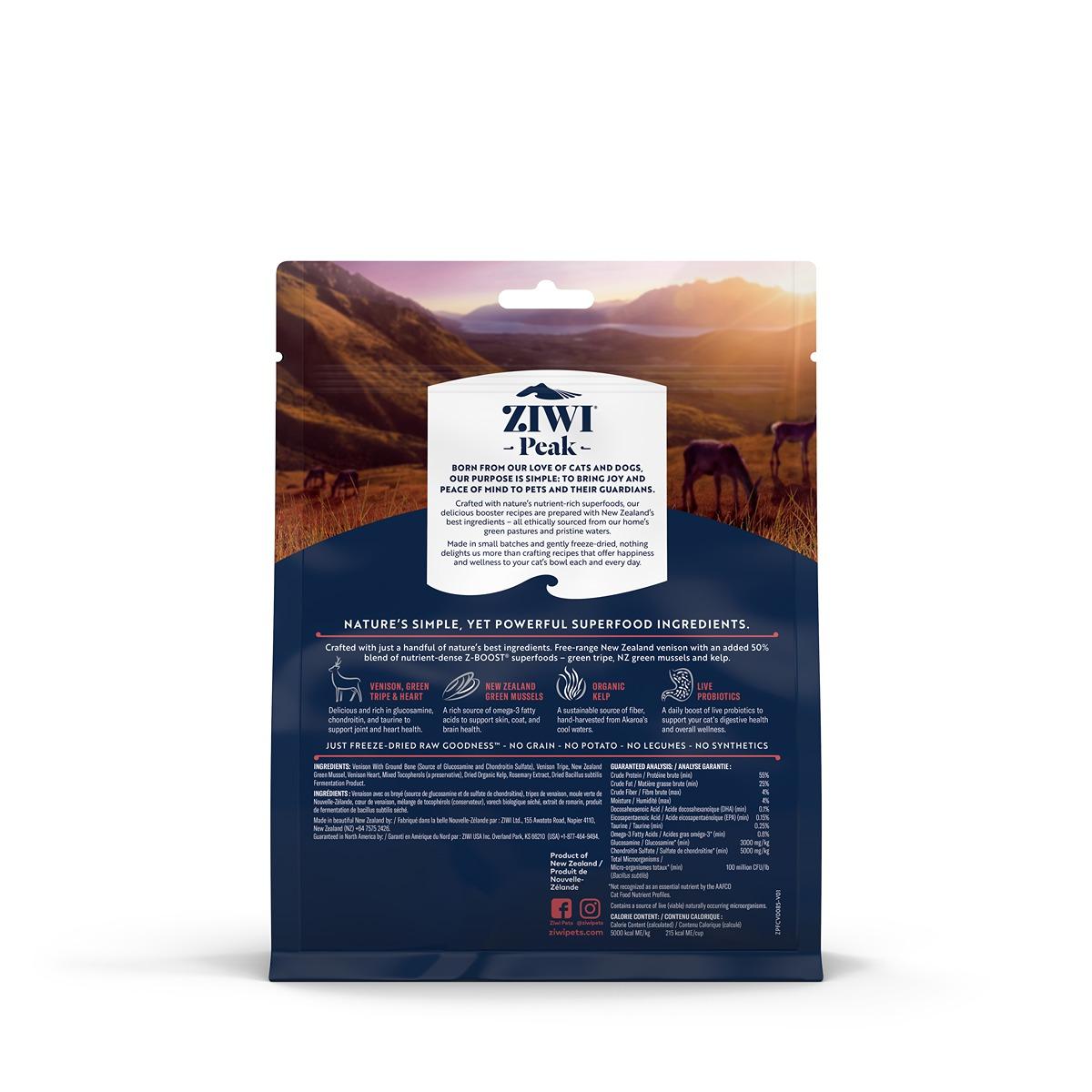 Ziwi Peak Ziwi Peak Freeze-Dried Cat Superboost Venison