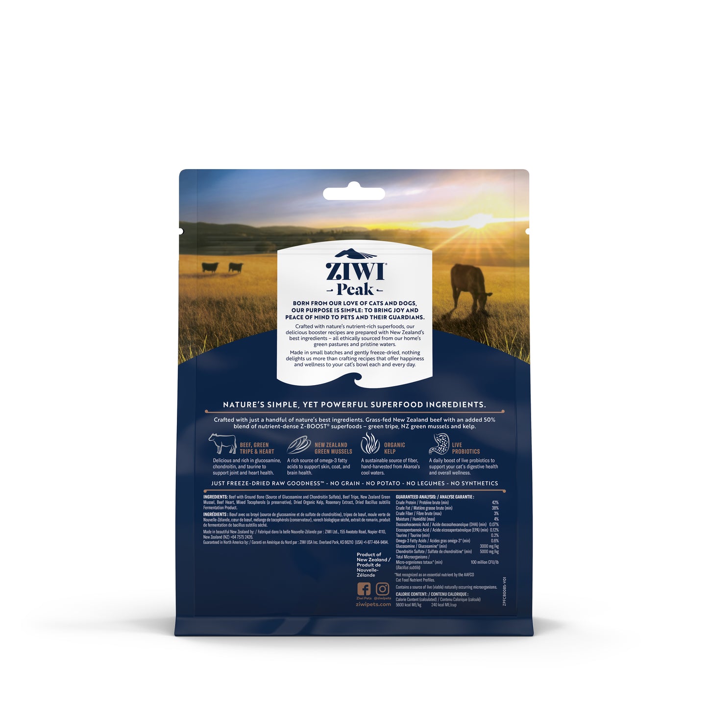 Ziwi Peak Freeze-Dried Cat Superboost Beef