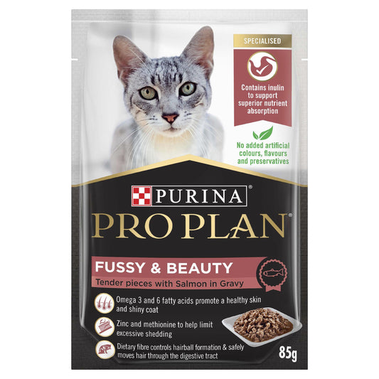Pro Plan Fussy & Beauty Salmon Wet Cat Food